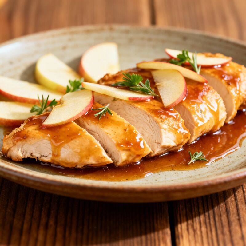 Hähnchenfilet mit Apfel-Balsamico-Soße
